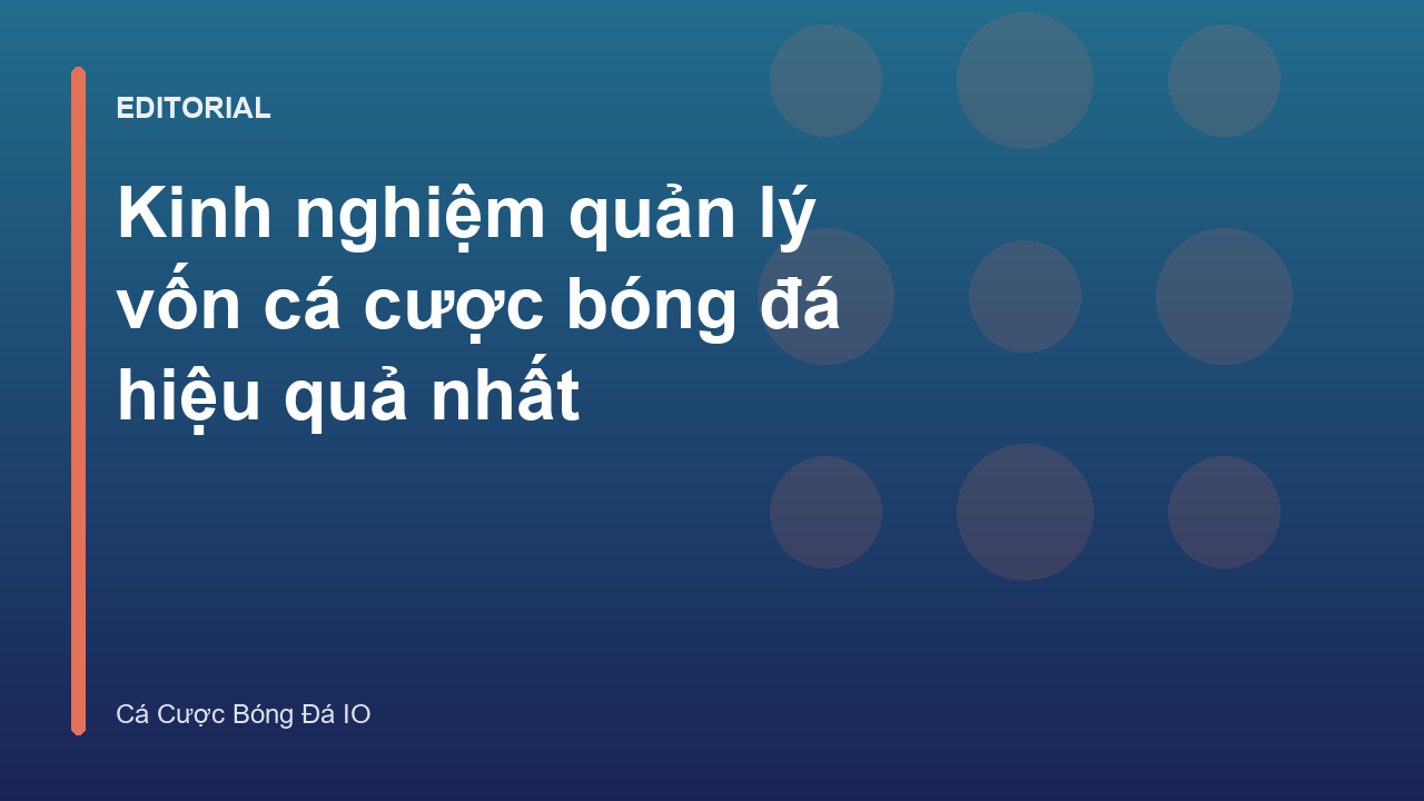Biểu đồ minh họa quản lý vốn cá cược bóng đá